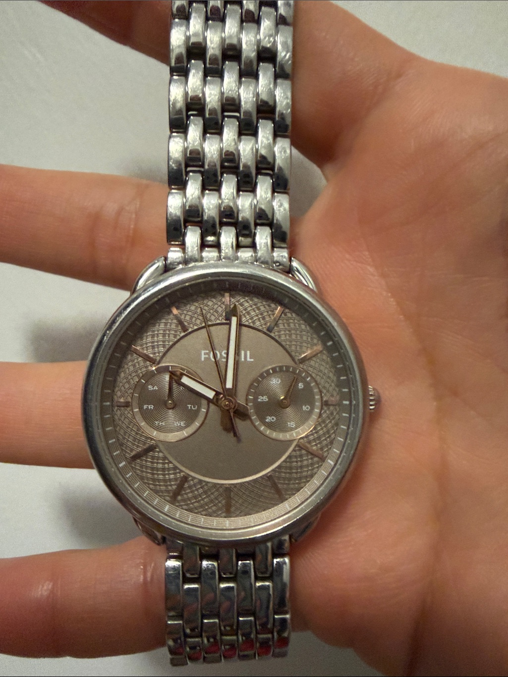 Fossil Tailor Watch With Brown Dial